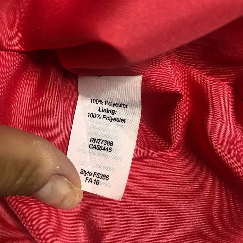 J Crew Dress Womens 6 Magenta Navy Coral Ivory Floral Crepe Short Sleeve Sheath